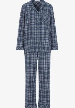 Online Rutig pyjamas i flanell Plus Size|Sov- & Myskläder