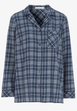 Online Rutig pyjamas i flanell Plus Size|Sov- & Myskläder