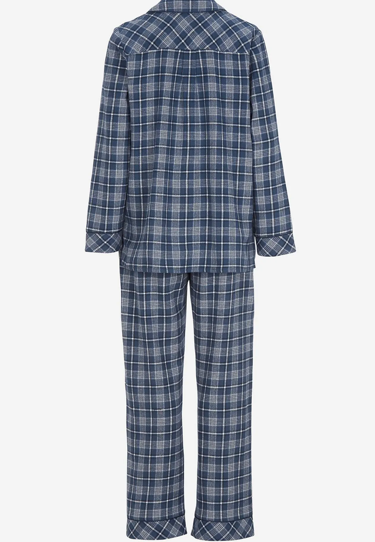 Online Rutig pyjamas i flanell Plus Size|Sov- & Myskläder