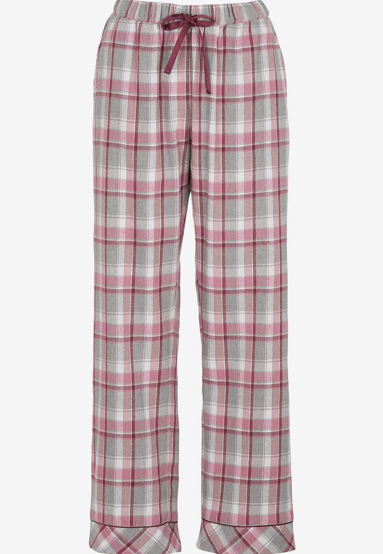 Clearance Rutig pyjamas i flanell Plus Size|Sov- & Myskläder