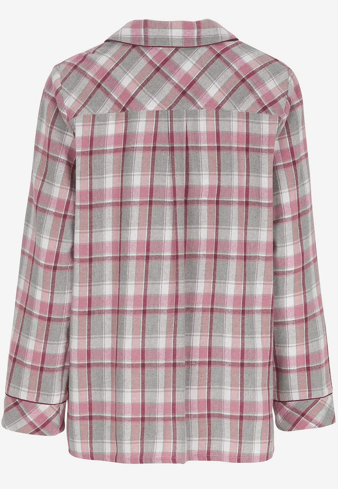 Clearance Rutig pyjamas i flanell Plus Size|Sov- & Myskläder