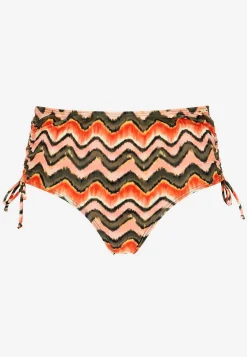 Sale Rynkad bikinitrosa med hög midja Badkläder|Plus Size