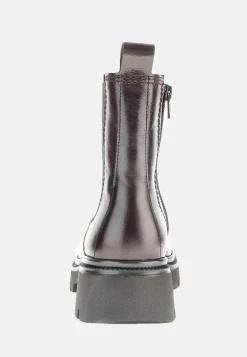 Discount Skinnkänga med dragkedja Kängor & Boots|Skinnskor