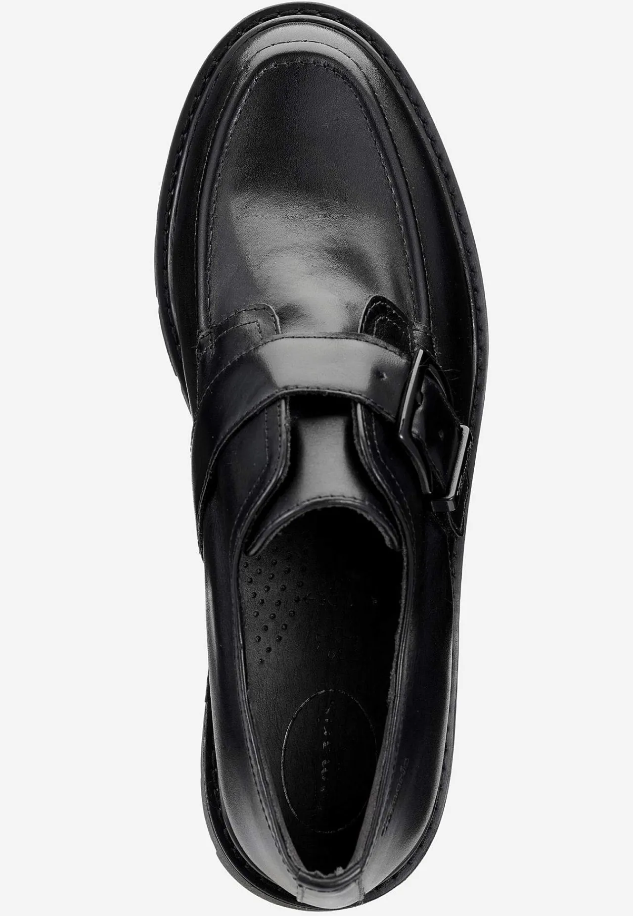 Hot Skinnloafer med spänne Comfort Skinnskor|Loafers