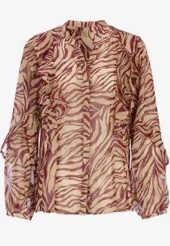Online Skir blus med volanger Tröjor & Cardigans|Skjortor & Blusar