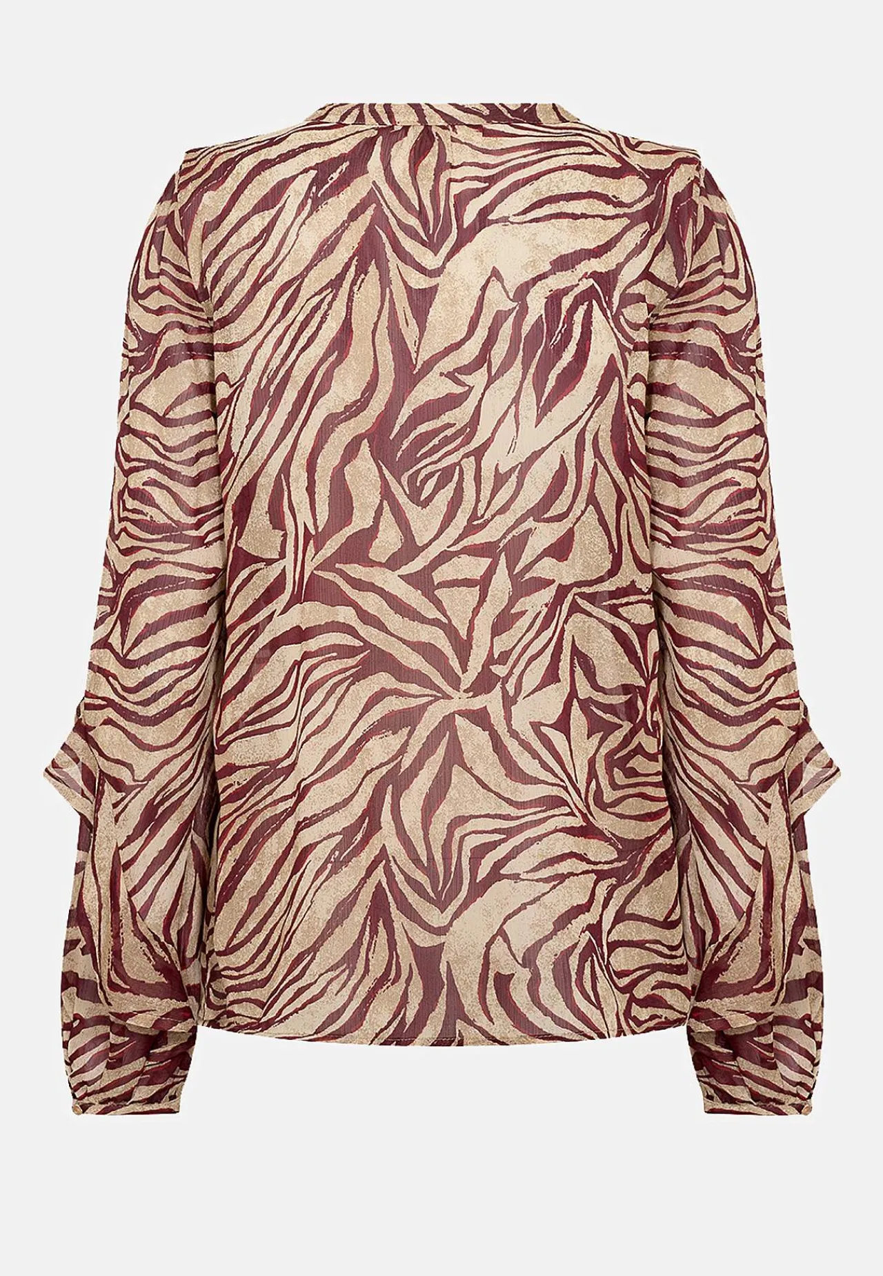Online Skir blus med volanger Tröjor & Cardigans|Skjortor & Blusar