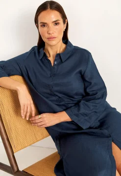 Sale Skjortklänning Premium i lin Klänningar & Kjolar|Premium
