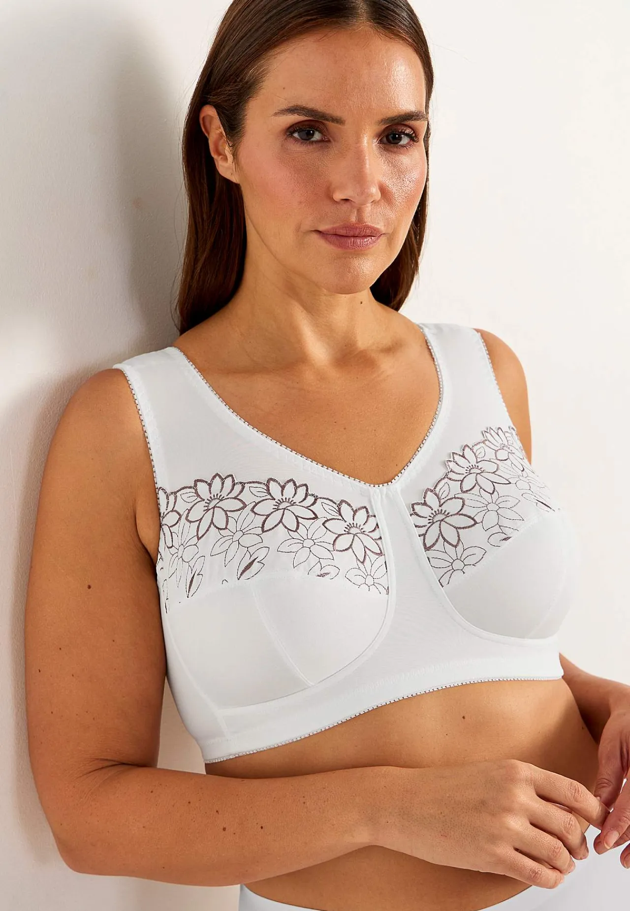 Hot Soft-bh med broderi Lily 2-pack Basplagg|Plus Size