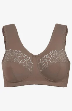 Hot Soft-bh med broderi Lily 2-pack Basplagg|Plus Size