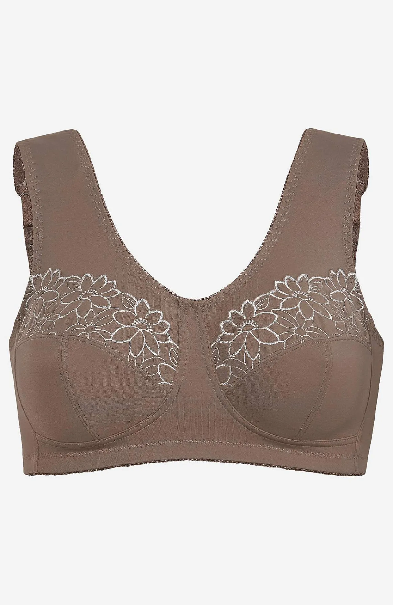 Hot Soft-bh med broderi Lily 2-pack Basplagg|Plus Size