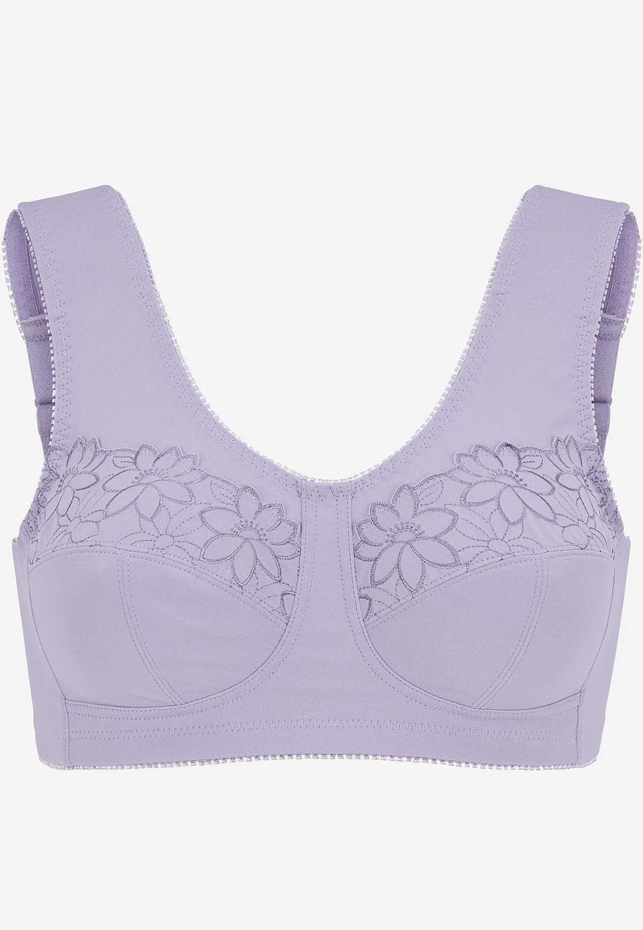 Clearance Soft-bh med broderi Lily 2-pack Basplagg|Plus Size