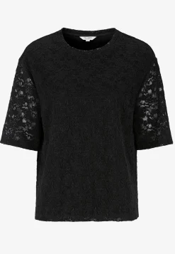 Outlet Spetstopp med rundhals Toppar & T-Shirts|Matchande Set