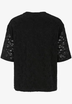 Outlet Spetstopp med rundhals Toppar & T-Shirts|Matchande Set
