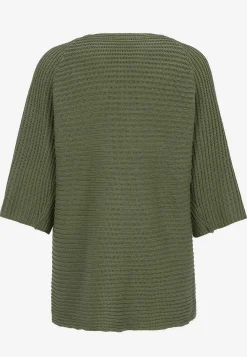 Hot Stickad cardigan med trekvartsärm Tröjor & Cardigans|Stickat