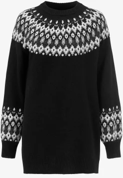 Outlet Stickad, jacquardmönstrad tröja Tröjor & Cardigans|Stickat