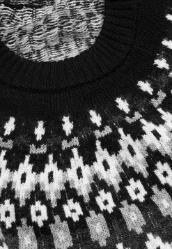 Outlet Stickad, jacquardmönstrad tröja Tröjor & Cardigans|Stickat