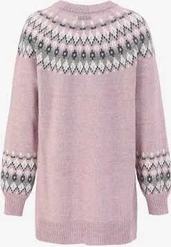 Stickad, jacquardmönstrad tröja Tröjor & Cardigans|Stickat