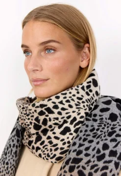 Clearance Stickad scarf med franskant Accessoarer