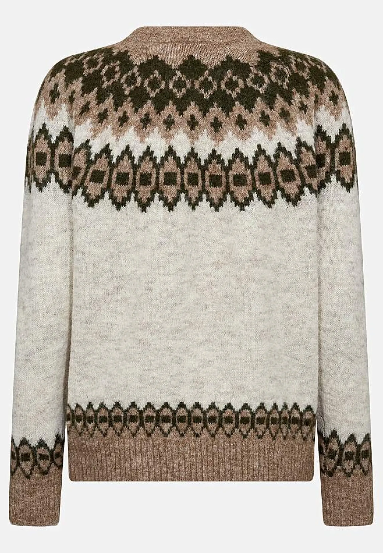Discount Stickad tröja med jacquardmönster Tröjor & Cardigans|Stickat