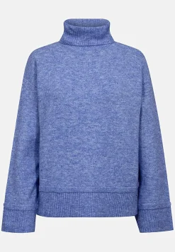 Hot Stickad tröja med krage Tröjor & Cardigans|Stickat