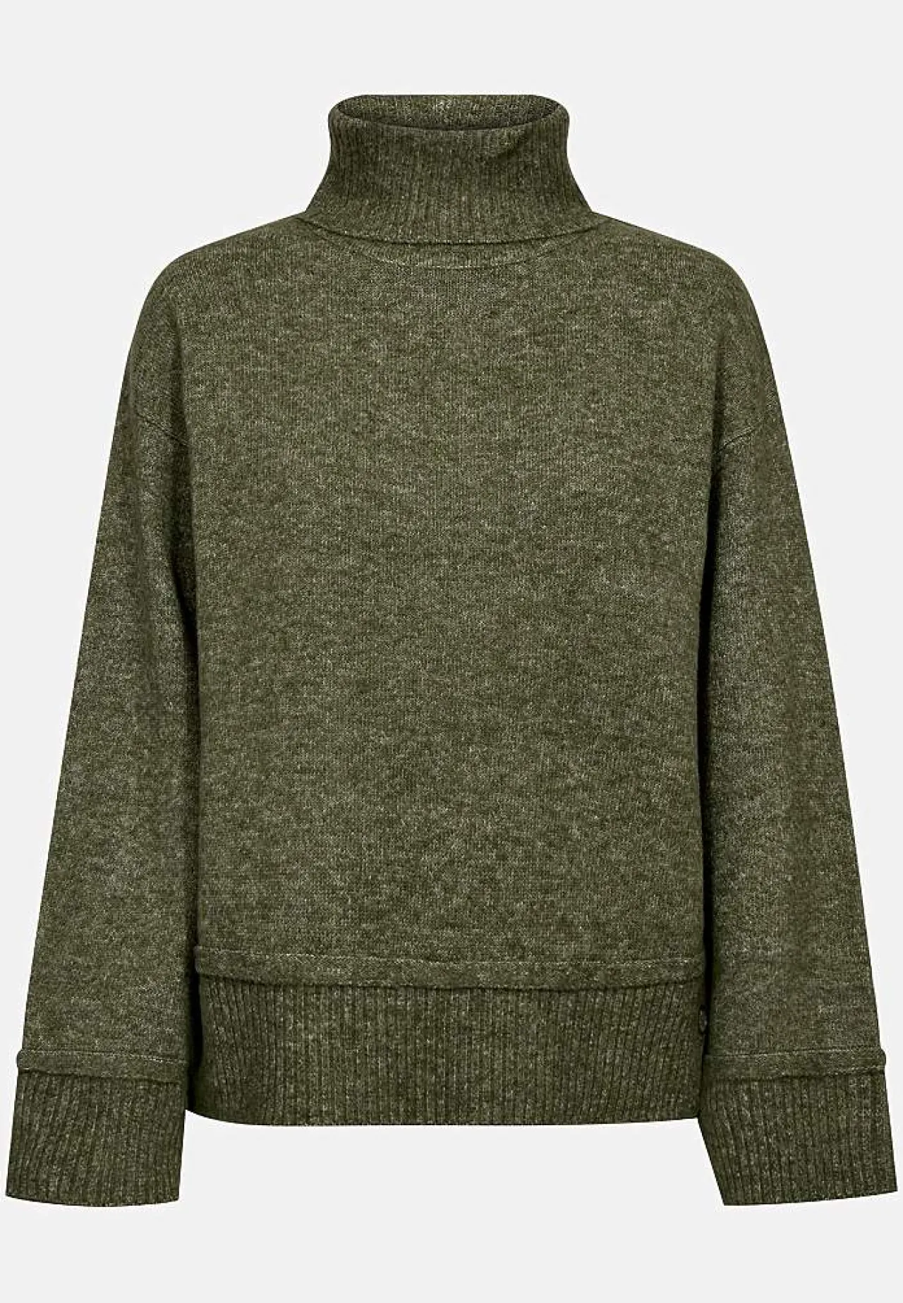 Stickad tröja med krage Tröjor & Cardigans|Stickat