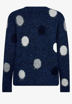 Online Stickad tröja med prickar Tröjor & Cardigans|Stickat