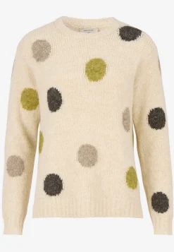 Online Stickad tröja med prickar Tröjor & Cardigans|Stickat