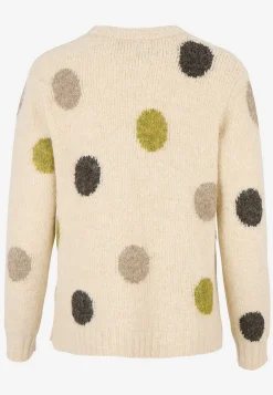 Online Stickad tröja med prickar Tröjor & Cardigans|Stickat