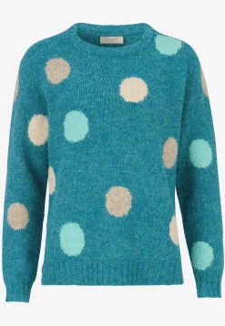 Online Stickad tröja med prickar Tröjor & Cardigans|Stickat