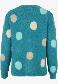 Online Stickad tröja med prickar Tröjor & Cardigans|Stickat