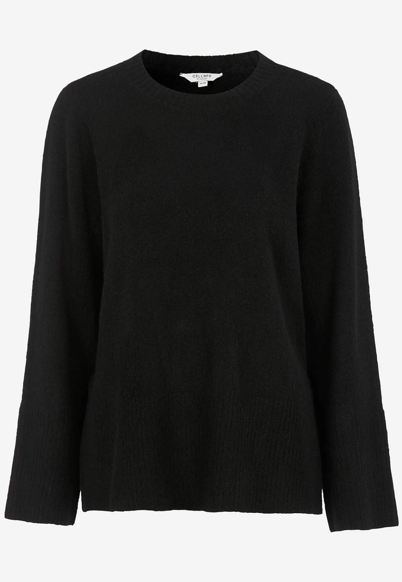 Stickad tröja med slitsar Tröjor & Cardigans|Stickat