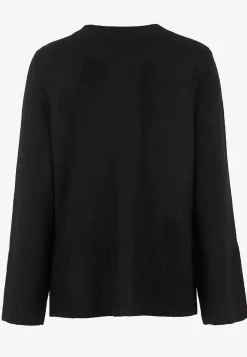 Stickad tröja med slitsar Tröjor & Cardigans|Stickat
