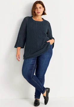 Online Stickad tunika Tröjor & Cardigans|Stickat