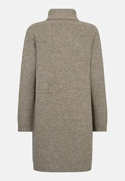 Sale Stickad tunika med krage Tröjor & Cardigans|Stickat