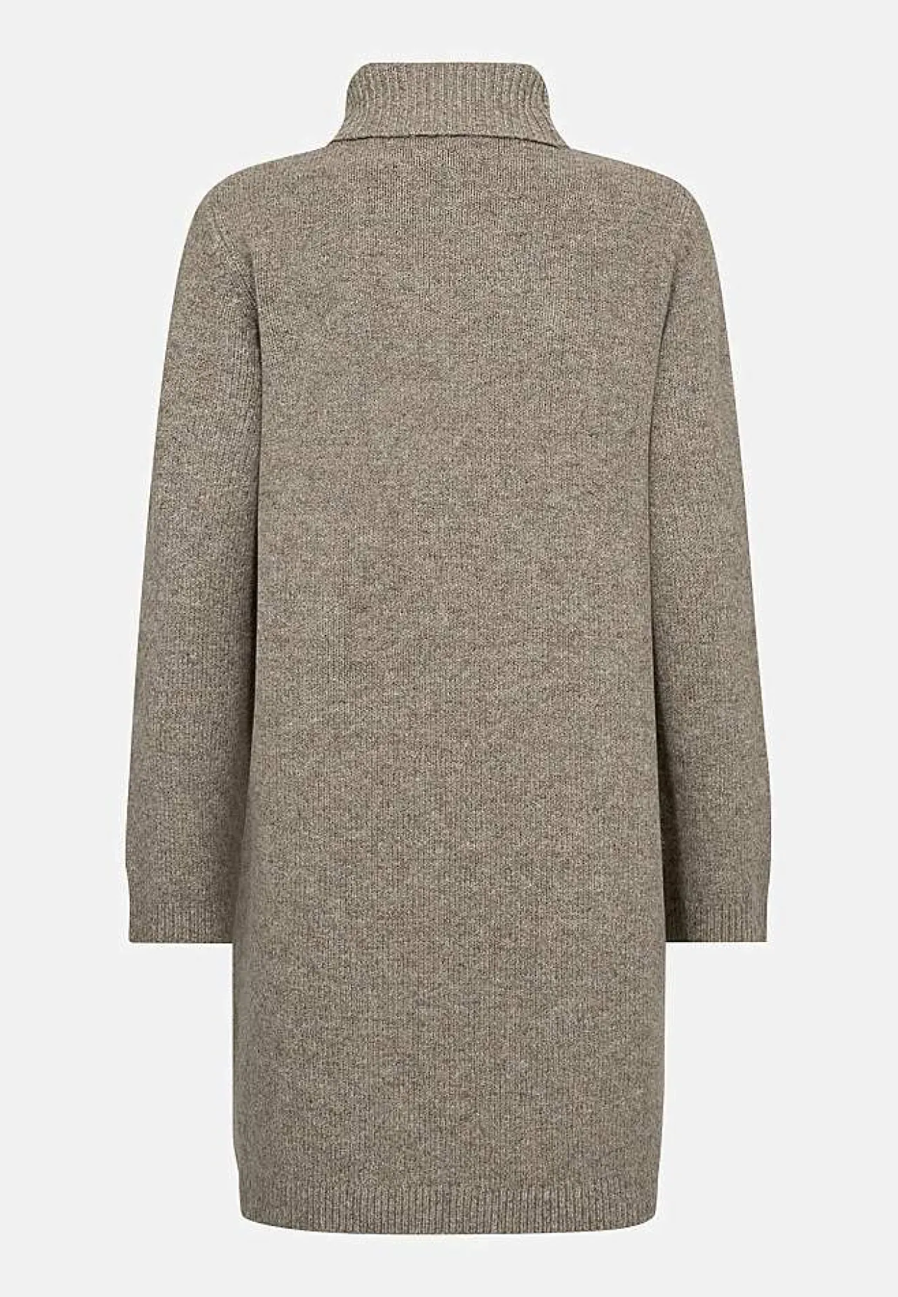 Sale Stickad tunika med krage Tröjor & Cardigans|Stickat
