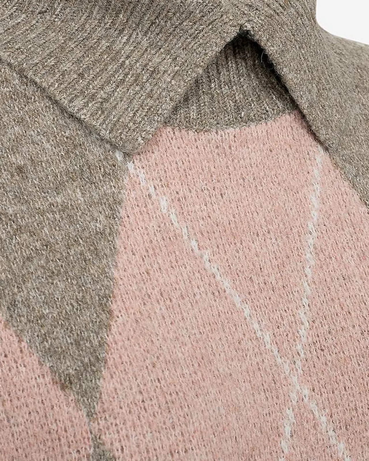 Sale Stickad tunika med krage Tröjor & Cardigans|Stickat