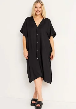 Discount Strandkaftan med knappar Klänningar & Kjolar|Badkläder