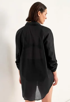 New Strandskjorta med uppvikbara ärmar Toppar & T-Shirts|Skjortor & Blusar