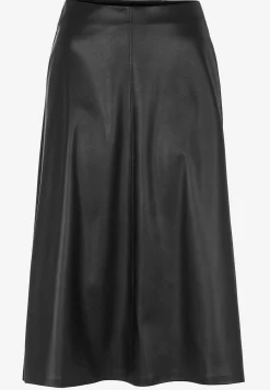 Stretchig kjol i skinnimitation Klänningar & Kjolar|Plus Size