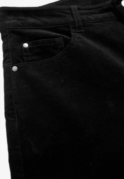 Clearance Stretchig manchesterbyxa med vida ben Byxor|Plus Size