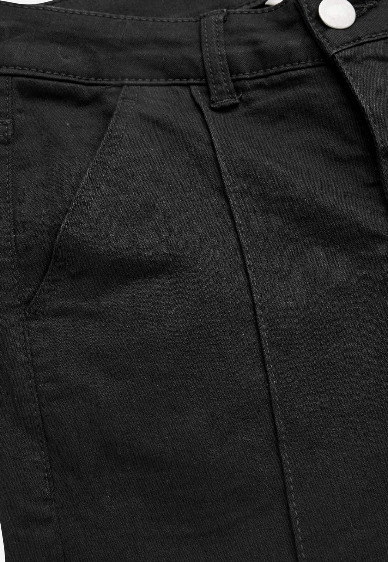 New Stretchiga caprijeans med sytt pressveck Byxor|Jeans