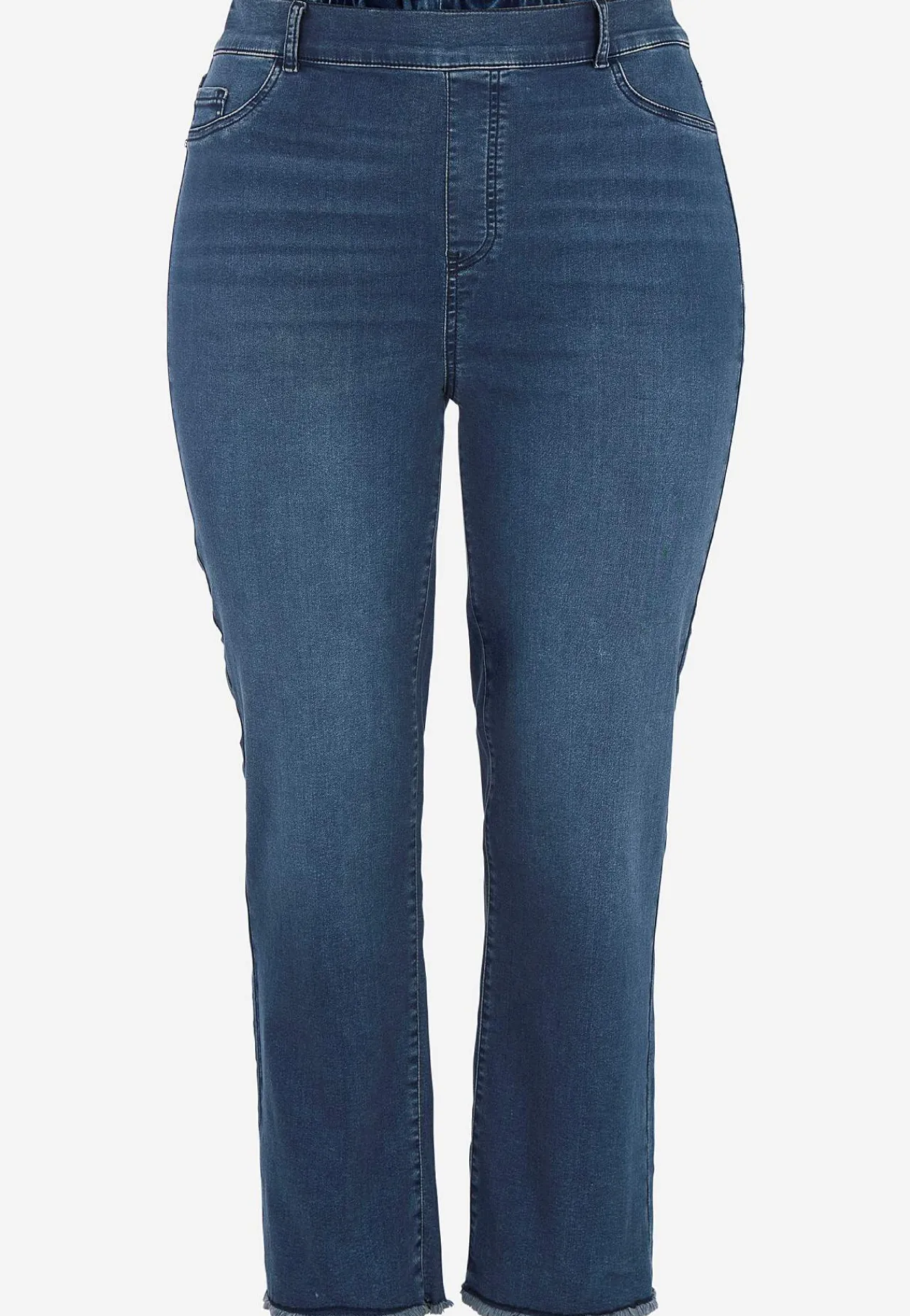 Hot Stretchiga jeans med hög resårmidja Byxor|Jeans