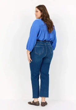 Hot Stretchiga jeans med hög resårmidja Byxor|Jeans