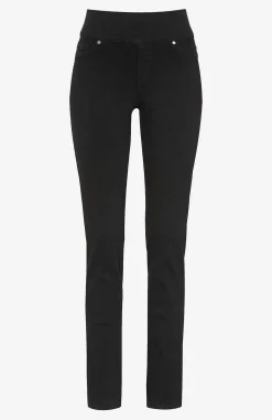 Outlet Stretchiga jeggings med hög resårmidja Elin Byxor|Jeans