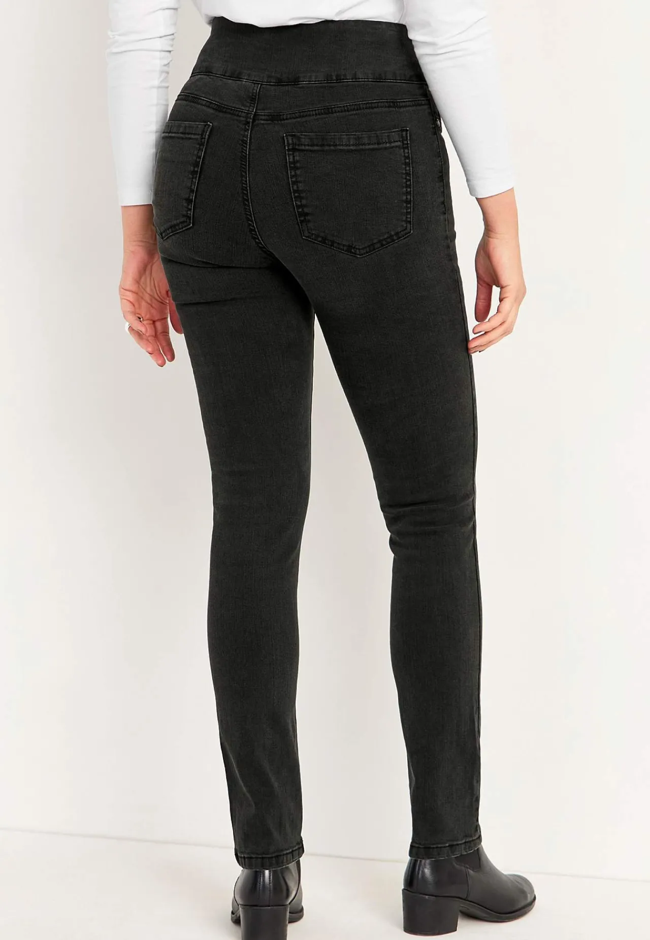 New Stretchiga jeggings med hög resårmidja Elin Byxor|Jeans