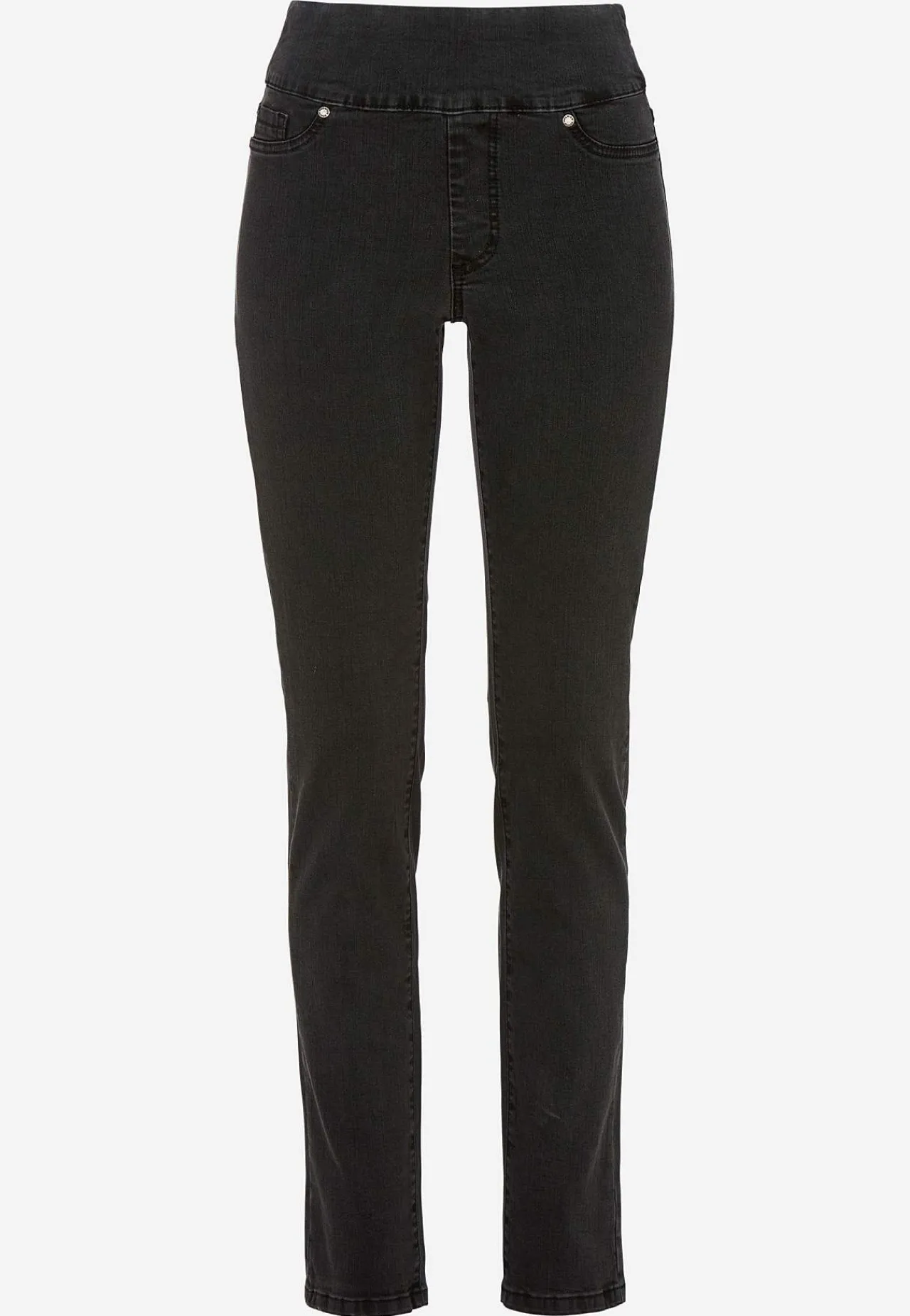 New Stretchiga jeggings med hög resårmidja Elin Byxor|Jeans