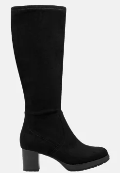 Clearance Stretchstövel med klack Stövlar|Bred Läst