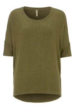 Clearance Supermjuk, melerad trikåtopp Toppar & T-Shirts