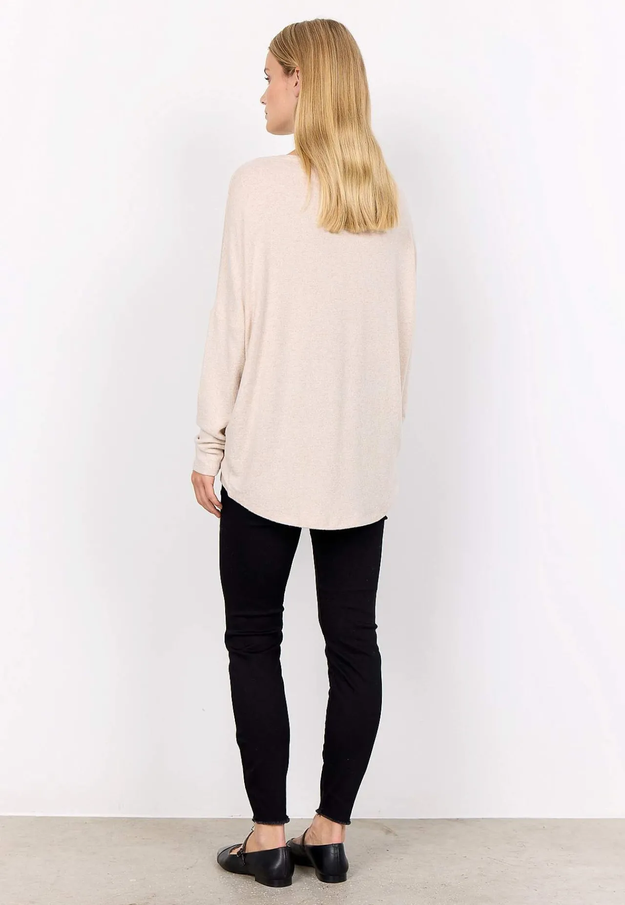 Outlet Supermjuk, melerad trikåtopp Tröjor & Cardigans|Toppar & T-Shirts