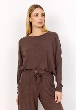 Outlet Supermjuk, melerad trikåtopp Tröjor & Cardigans|Toppar & T-Shirts